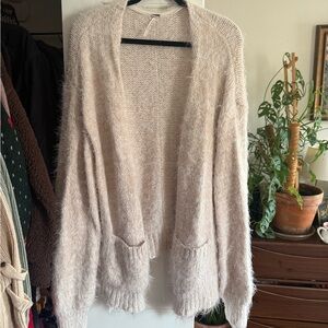 Free People Cream Women's Cardigan